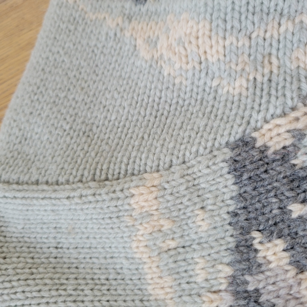 RARE Vintage EXCLUSIVE HAND KNIT LAUREN RALPH LAUREN ZIP WOOL Sweater Size P - Picture 7 of 14